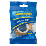 Sellotape 1100 Cellulose Tape 18mmx33m Clear